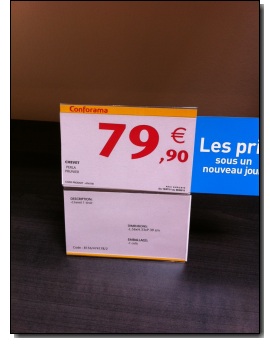 Conforama - Arnaque - Prix Juillet 2011 - Chevet Conforama - Arnaque - Prix Juillet 2011 - Chevet