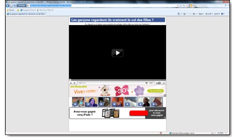 Vidéo à la con sur facebook - Les garçons regardent-ils vraiment le cul des filles - Page internet Vidéo à la con sur facebook - Les garçons regardent-ils vraiment le cul des filles - Page internet