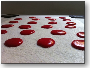 Création des bouboulles pour les macarons Création des bouboulles pour les macarons