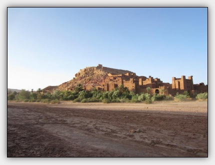Carnets de voyages - Maroc 2011 -Ait Ben Haddou - Vue oued 2