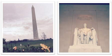 Washington Monument et Lincoln Memorial