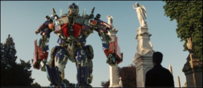 Optimus Prime face à Sam