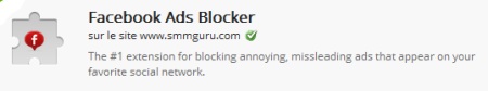Blocage pub facebook - Chrome Blocage pub facebook - Chrome
