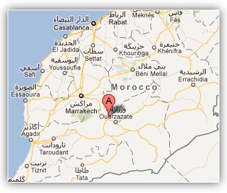 Carnets de voyages - Maroc 2011 - Ait Ben Haddou - Map
