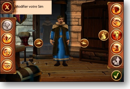 Sims Medieval Iphone - Création Personnage 1